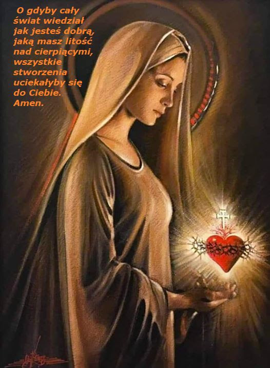 Niepokalane Serce Maryi | Blessed mother, Aurora sleeping beauty, Mother mary
