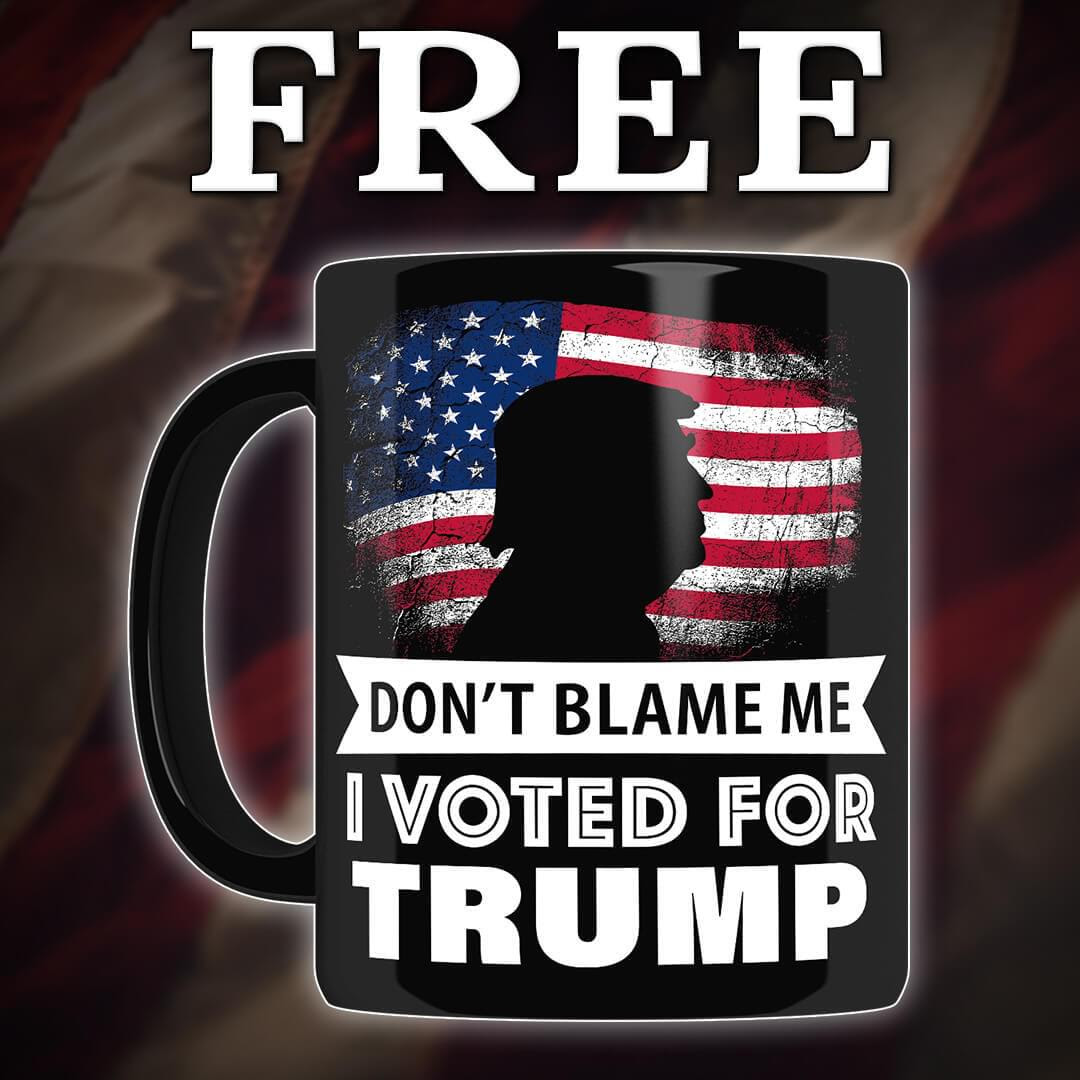 don't blame me i voted for trump mug