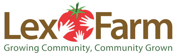 LexFarm logo: Growing
                      Community, Community Grown