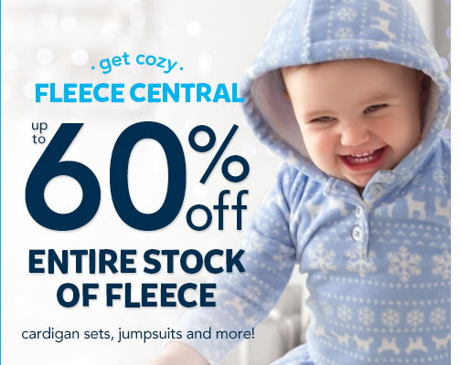Get cozy - Fleece Central. Up to 60% off entire stock of fleece - cardigan sets, jumpsuits and more!
