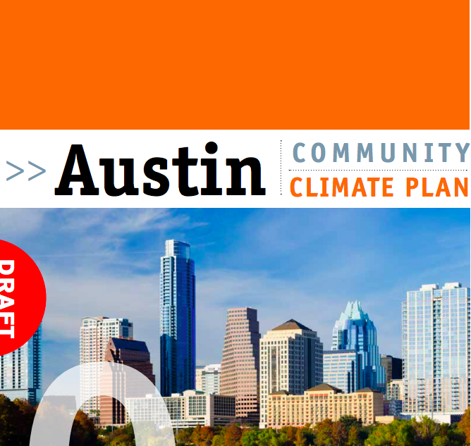 The Austin Community Climate Plan will be discussed at Tuesday's Imagine Austin Meetup.