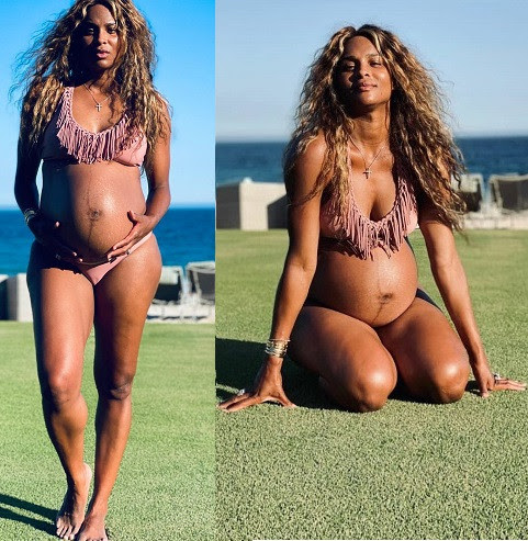  Pregnant Ciara showcases her blossoming baby bump in sexy bikini photos