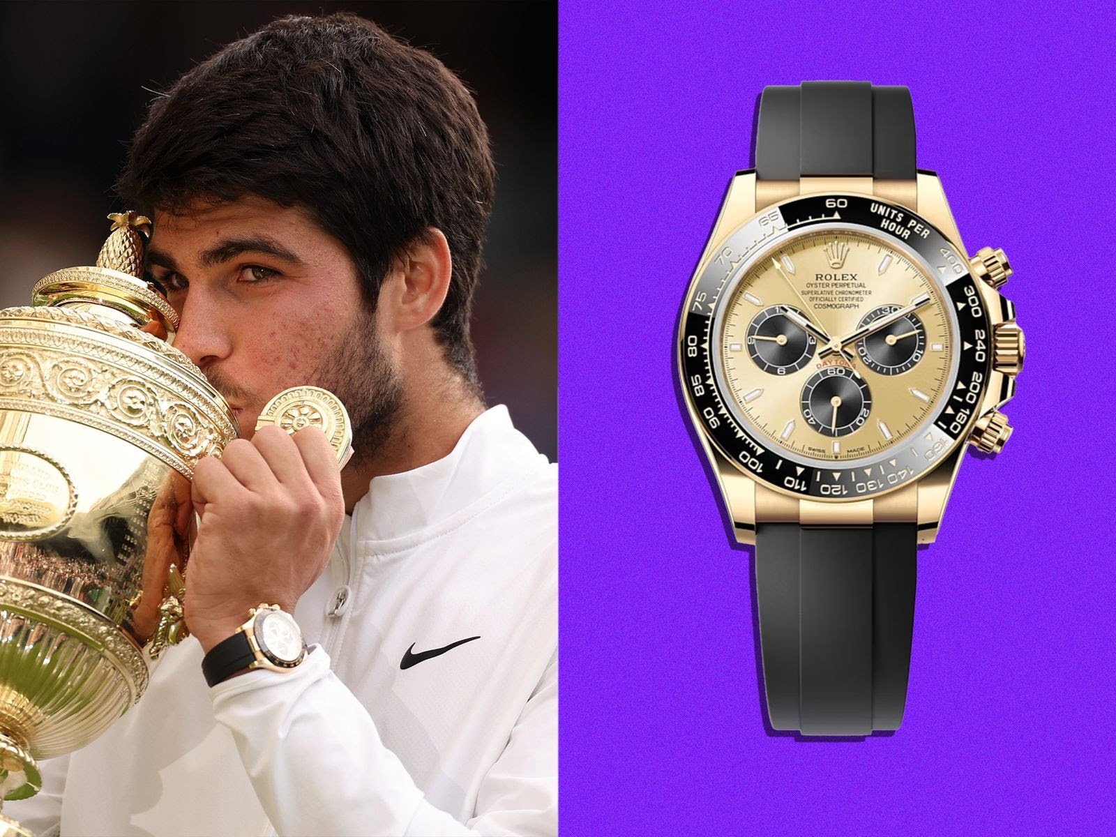 Carlos Alcaraz en la final del torneo Wimbledon 2023