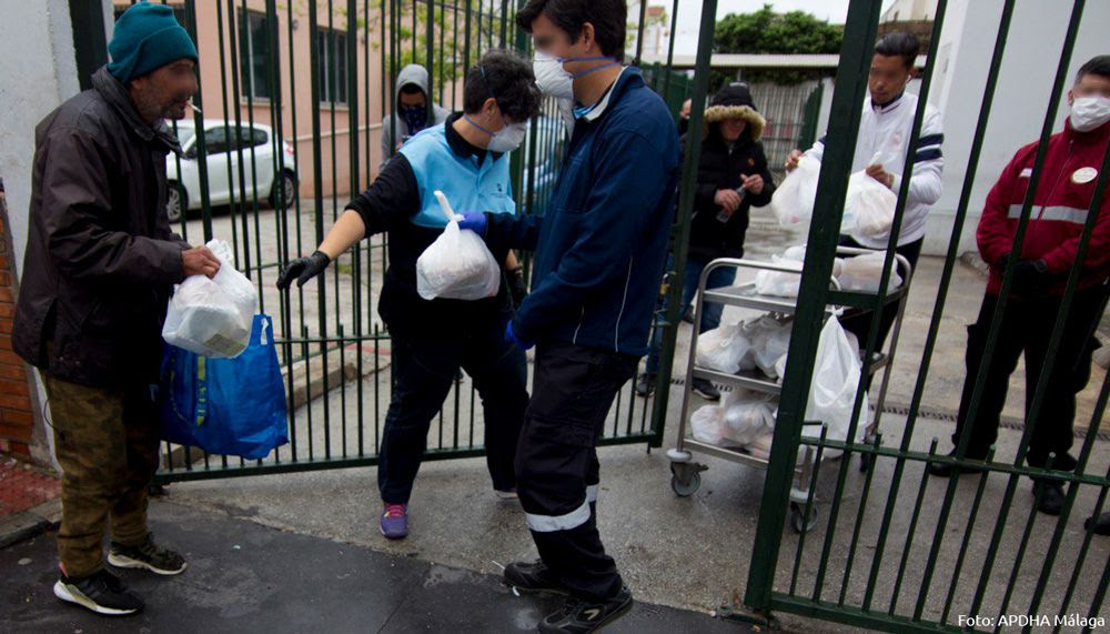 Personas sin hogar en Málaga