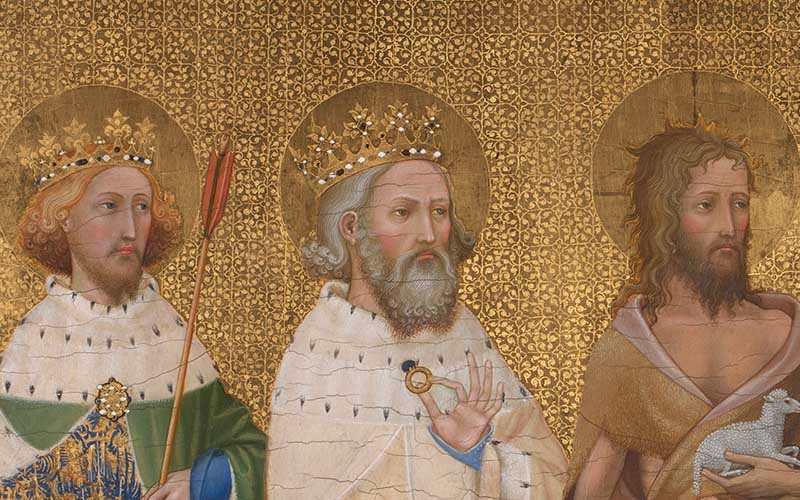 Unknown English or French (?) artist, 'The Wilton Diptych', about 1395–9 © The National Gallery, London