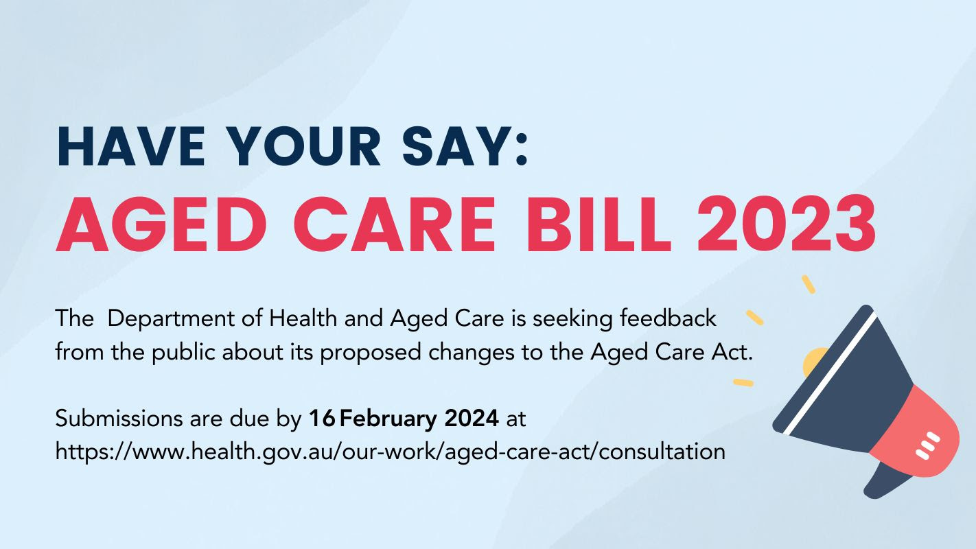 Have your say on the Aged Care Bill 2023