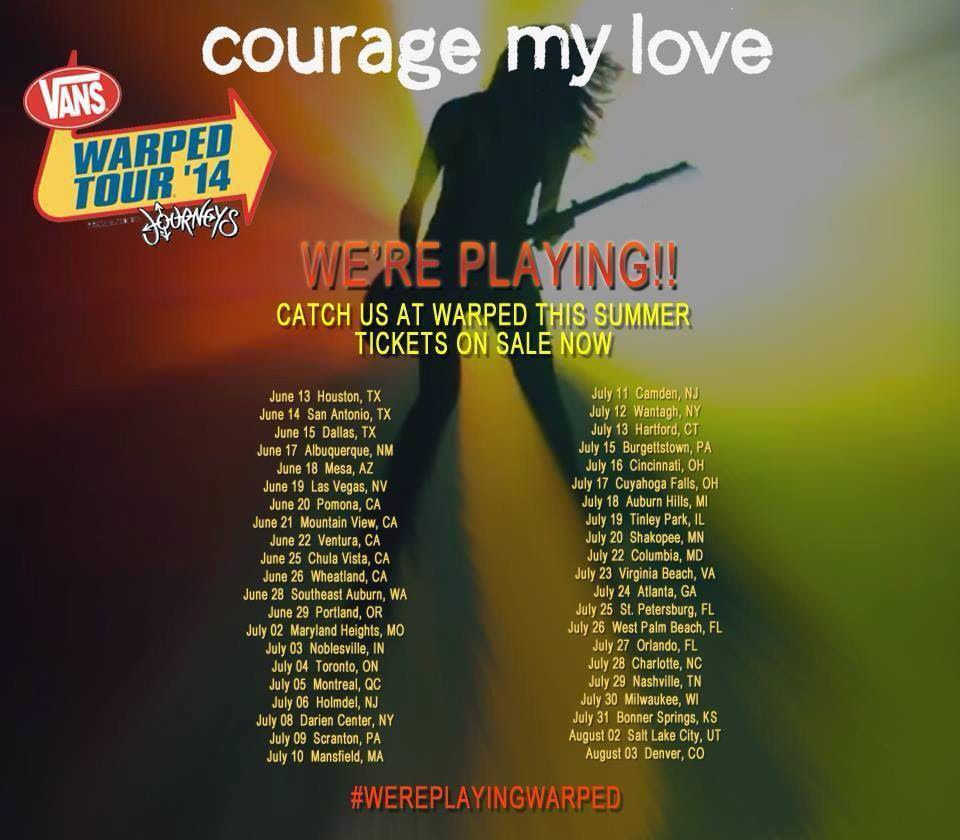 courage my love warped tour
