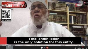 Islamic scholar: ‘The time has arrived for annihilation of the Jews and purification of the land from their filth’
