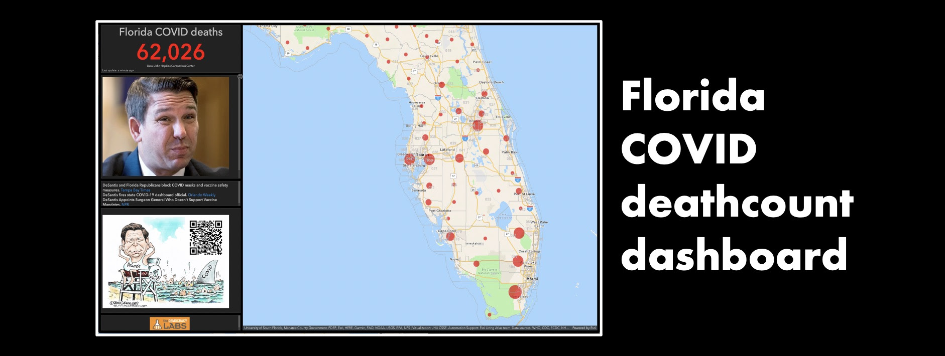Florida COVID death count dashboard: Politicians playing doctor is deadly.