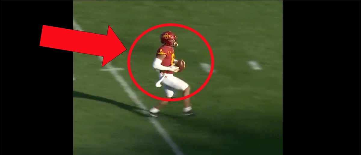 Iowa State Receiver Xavier Hutchinson Gets Flagged For Appalling Taunting Call On Touchdown Catch
