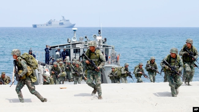 Một cuộc diễn tập chung giữa Mỹ và Philippines tại khu vực nhìn ra Biển Đông.
