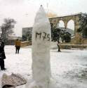 Muslims made a snowrocket on the Temple Mount