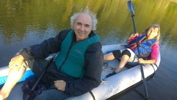 John and Deirdra Doan in Kayak