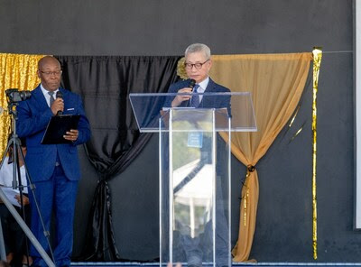 Global Sae-A’s S&H School in Haiti produced its first graduates in 10 years since its establishment. The photo shows Global Sae-A Group’s Chairman WK Kim, the school’s founder, giving a congratulatory speech at S&H School's first graduation ceremony. Global Sae-A’s S&H School in Haiti produced its first graduates in 10 years since its establishment. The photo shows Global Sae-A Group’s Chairman WK Kim, the school’s founder, giving a congratulatory speech at S&H School's first graduation ceremony.