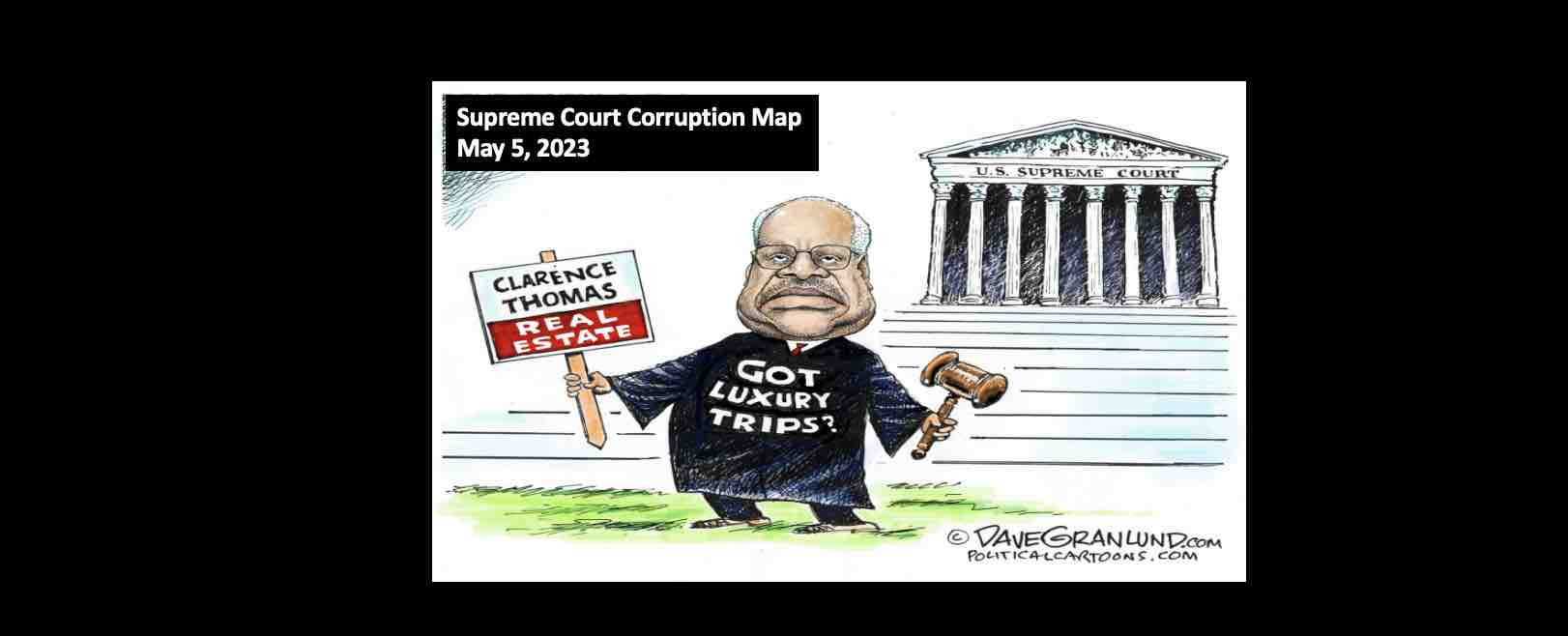 Supreme Court Corruption Map Clarence Thomas