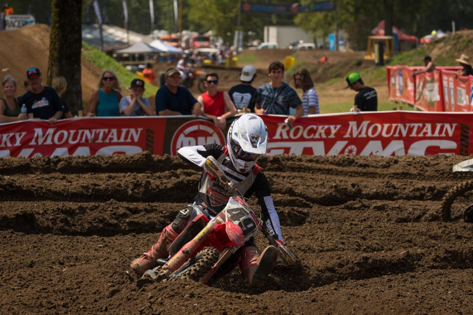 Jett Lawrence has gone 2-1 in the Open Pro Sport class, and is looking to take the moto three win on Friday afternoon. 