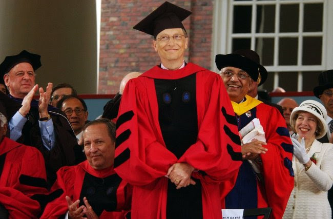 Bill Gates tại trường Đại học Harvard