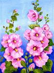 Hollyhocks - Posted on Wednesday, November 12, 2014 by Meltem Kilic