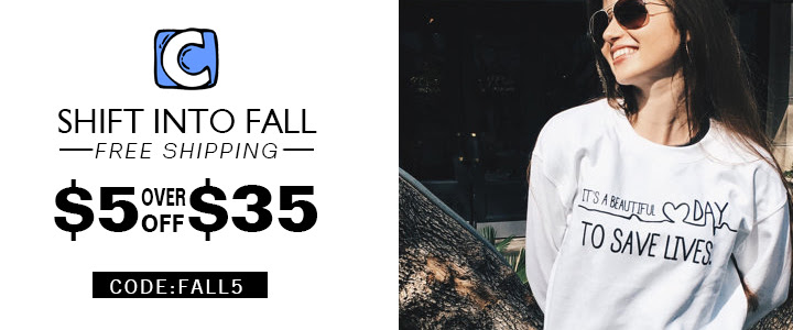 Passez à l'automne! $ 5 OFF Plus de $ 35 Code Promo: FALL5! Livraison gratuite!