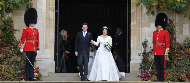 Princess Eugenie and Jack Brooksbank on their wedding day (c) PA