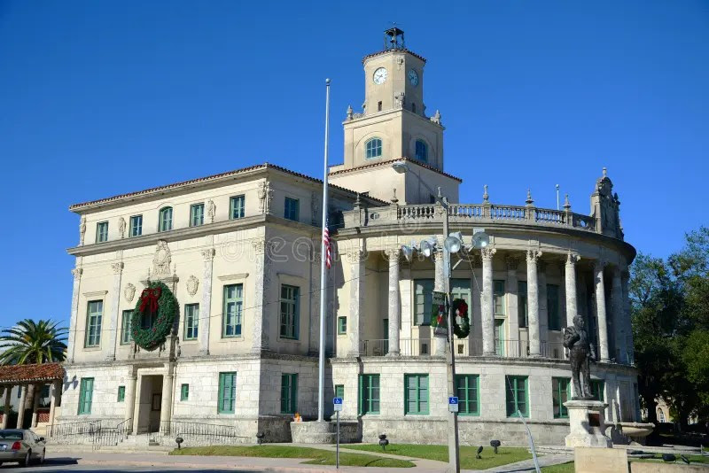 Coral Gables City Hall, Miami, USA Stock Image Image of landmark