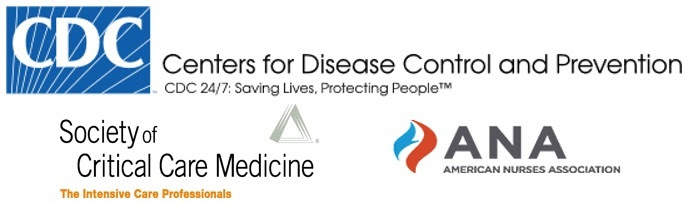 CDC, ANA, SCCM logos