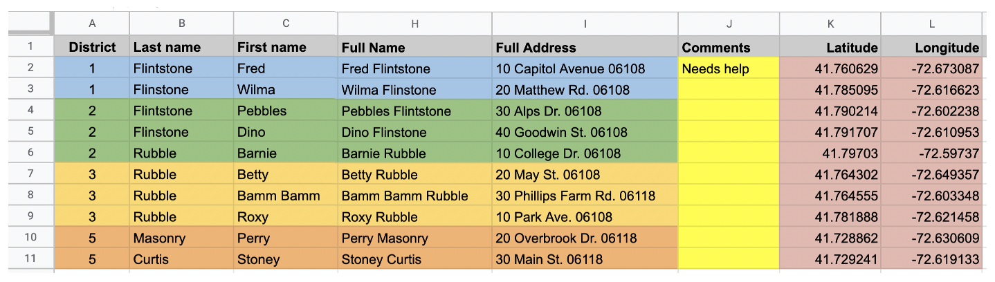 Database driven canvassing app uses Google Sheet and Glide Apps