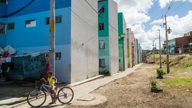 O conjunto habitacional Eduardo Campos, onde Rosa mora no Recife, no bairro Linha do Tiro