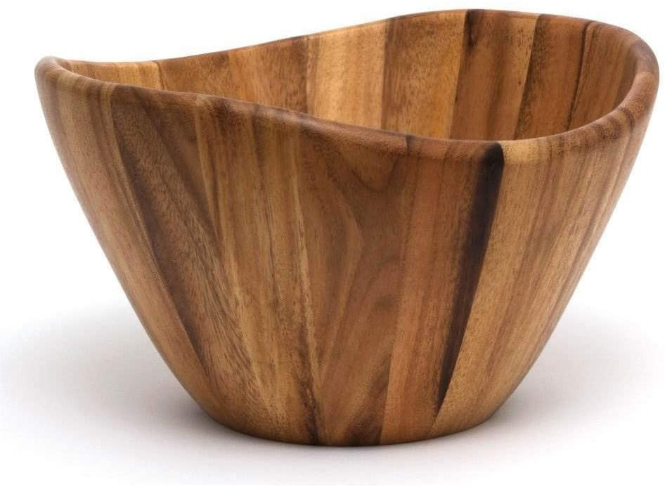 Image of Acacia Wave Serving Bowl for Fruits or Salads
