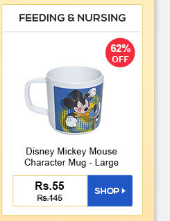 FEEDING & NURSING - Disney Mickey Mouse Character Mug - Large - Rs. 55