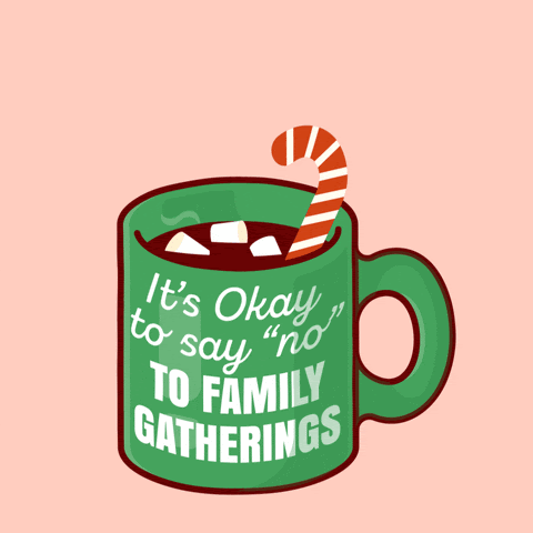 It's okay to say no to family gatherings mug