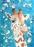 Giraffe Watercolor Batik - Posted on Monday, March 23, 2015 by Ginny Riggle