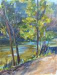 Warner Parks, Nashville — Little Harpeth River, Original oil by Carol DeMumbrum - Posted on Friday, February 13, 2015 by Carol DeMumbrum