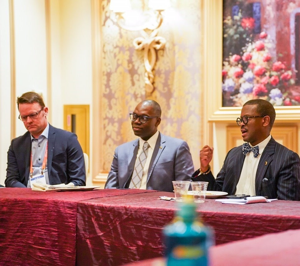 Lt. Governor Garlin Gilchrist meets with executives and companies during the Silicon Foundry Roundtable