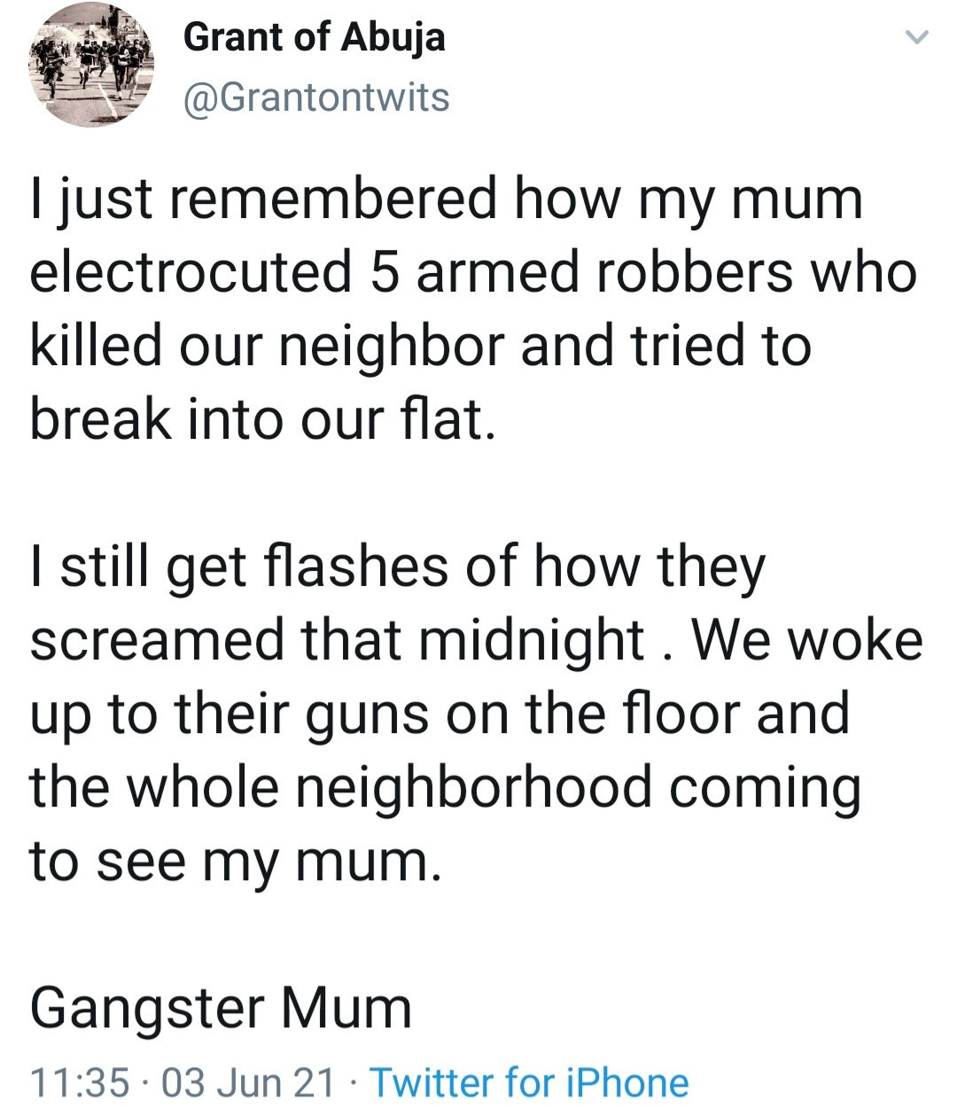 Man recounts how his mother allegedly dealt with armed robbers who tried to break into their house