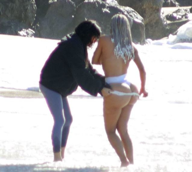Kim Kardashian nude during a photo shoot