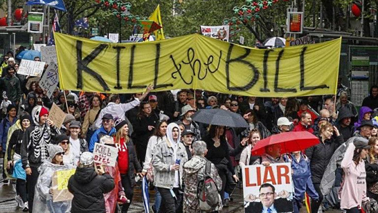 “Kill The Bill” – Thousands Of Australians March Against Victoria’s COVID Powers  Billmain-1320x743