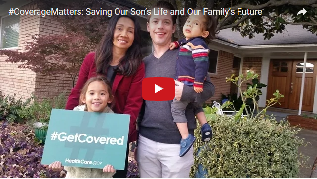 YouTube Embedded Video: #CoverageMatters: Saving Our Son’s Life and Our Family’s Future