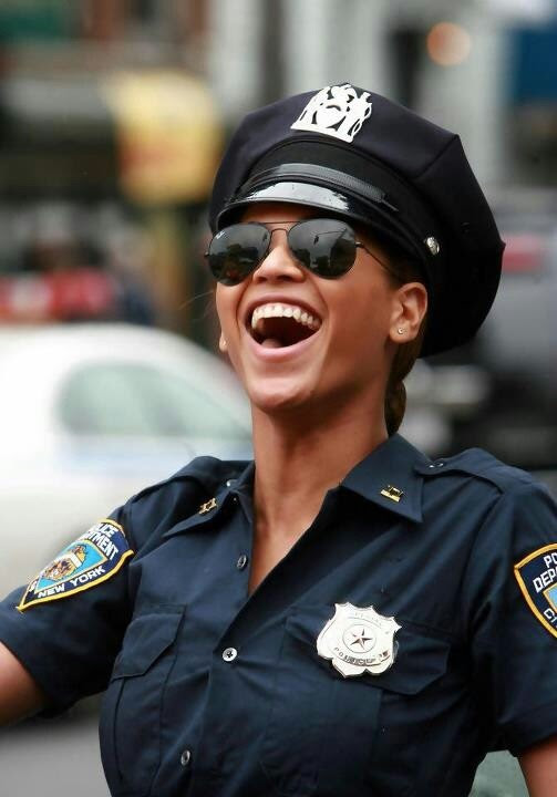 Image result for images of laughing american black female police