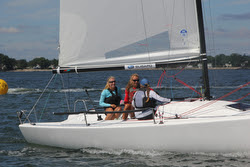 AYC Girls team- sailing J/70 Women's World Championship
