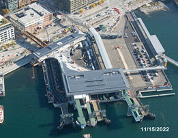 Aerial view of Colman Dock on Nov. 15, 2022