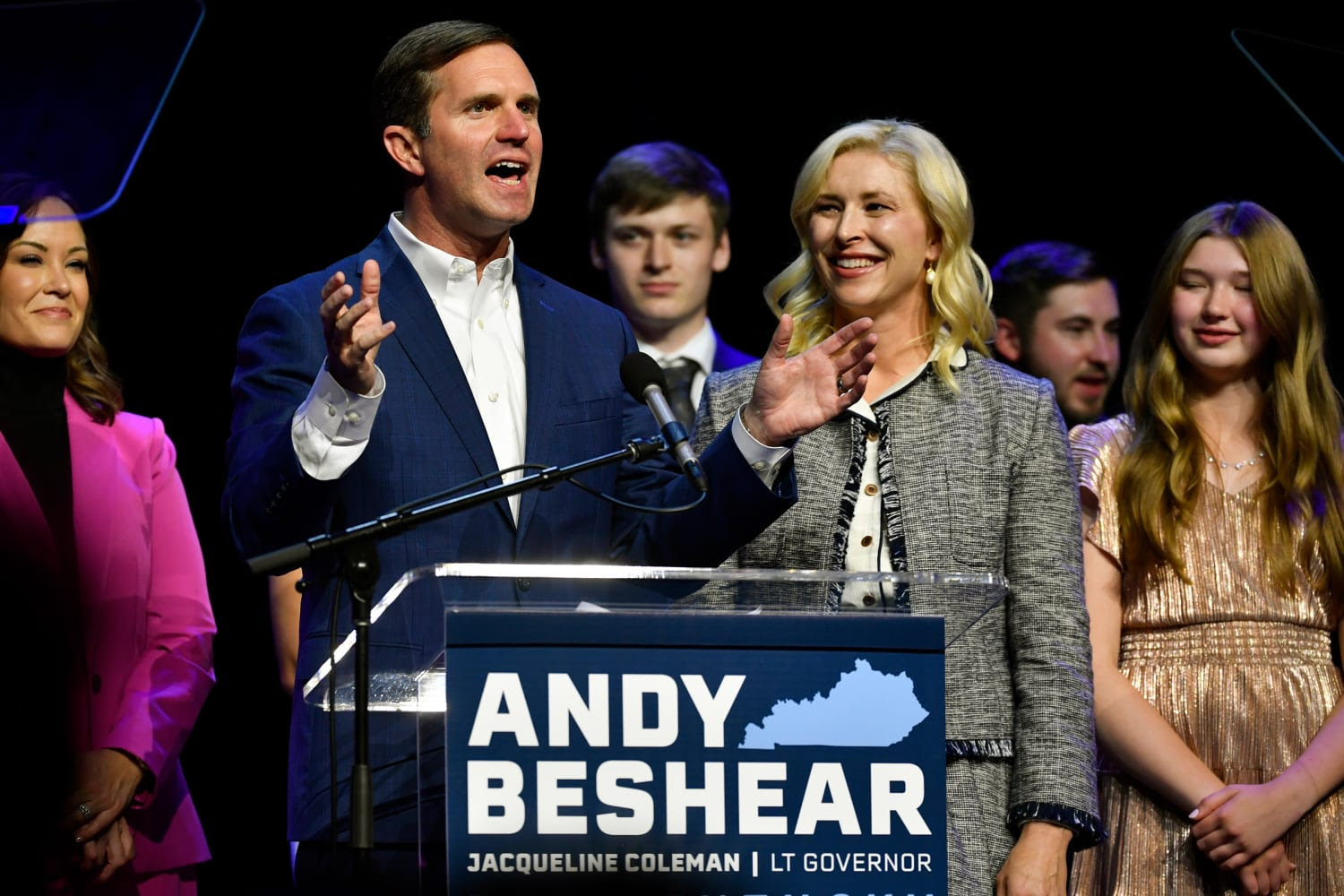 Democrats win critical races in Virginia, Pennsylvania and Kentucky on Election Day 231107-andy-beshear-win-kh-ca3799