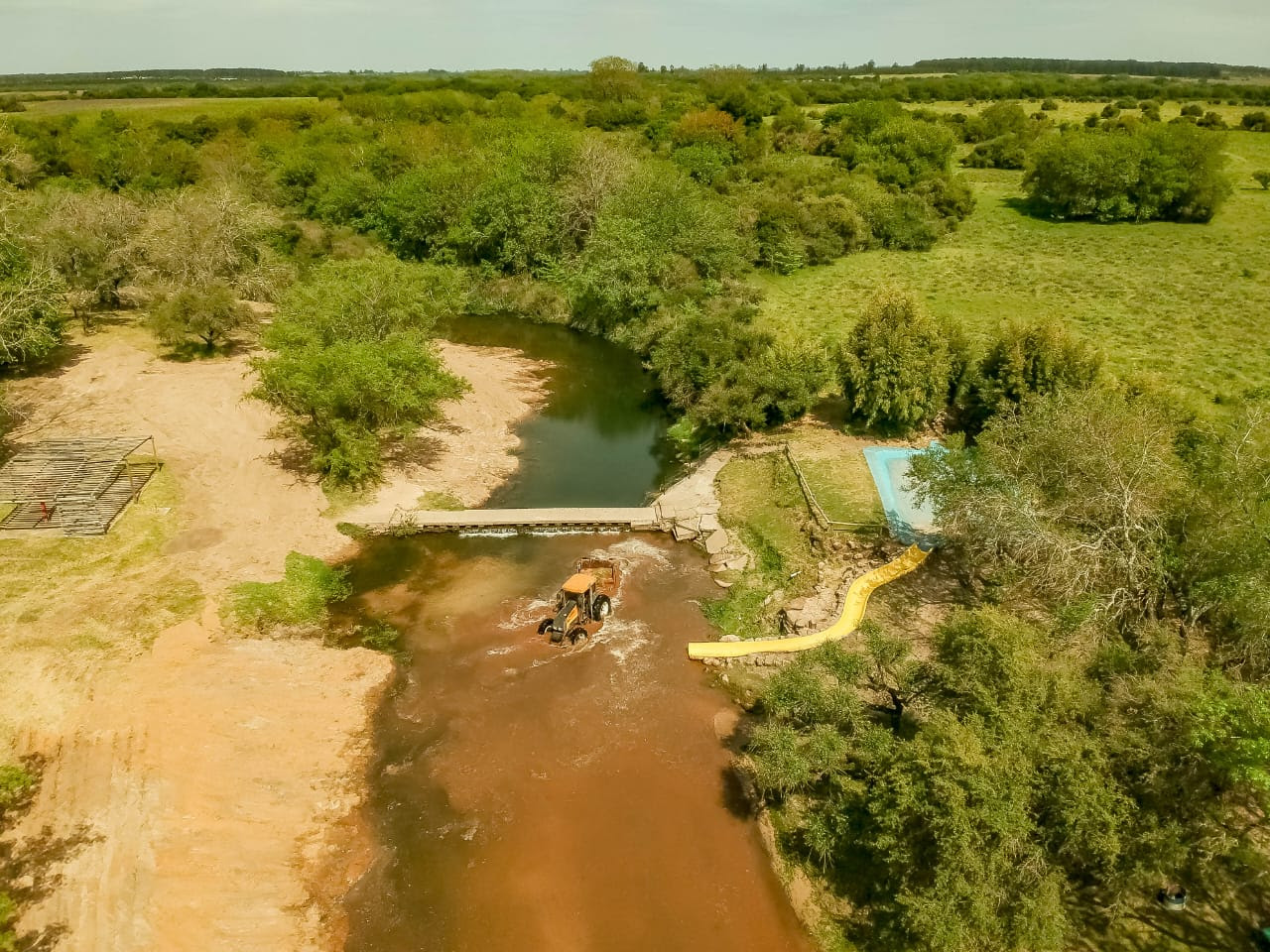 Preparativos en el Balneario Municipal para el inicio de la temporada