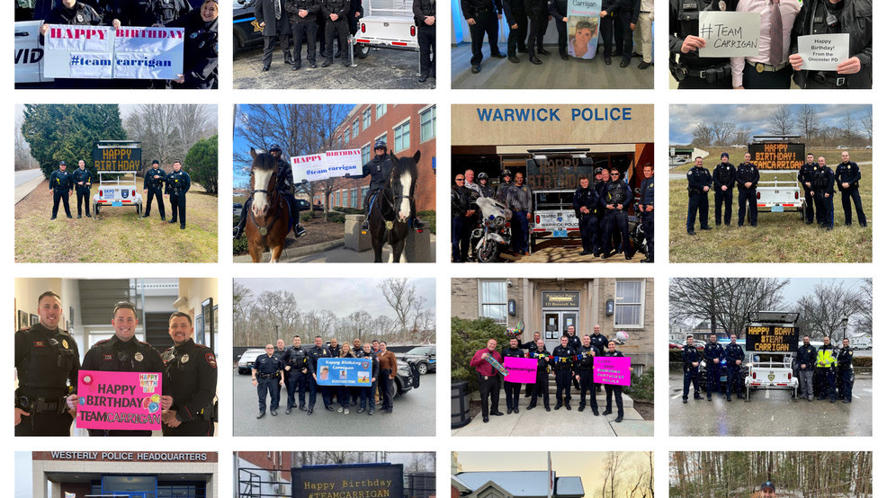  Police departments rally to wish woman battling cancer a happy birthday