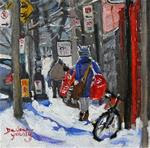819 Montreal Winter, McGill Laundry Day, 8x10, oil - Posted on Monday, December 1, 2014 by Darlene Young