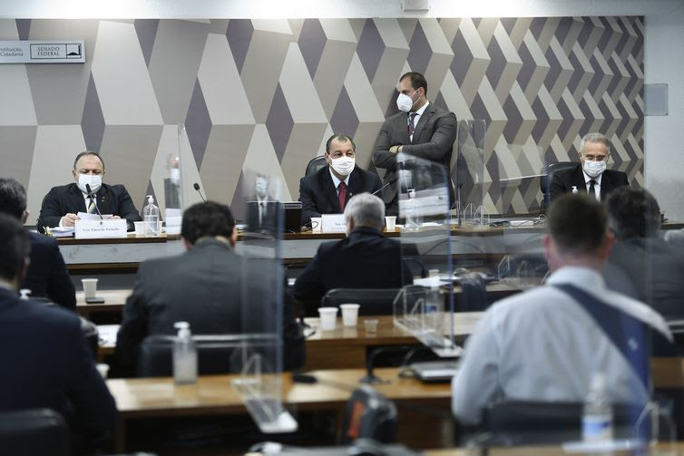 Edilson Rodrigues/Agência Senado Comissão Parlamentar de Inquérito da Pandemia (CPIPANDEMIA) realiza oitiva do ex-ministro da Saúde. O objetivo é obter respostas sobre a conduta do ex-ministro nos dez meses em que esteve à frente do ministério, em pontos como postura