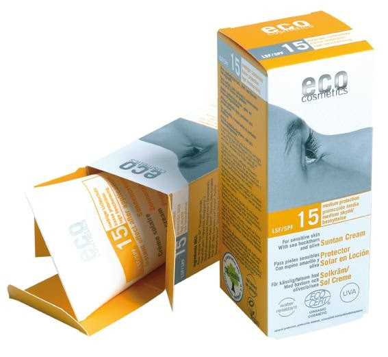 Crema bio protectie solara FPS15, 75 ml - Eco Cosmetics
