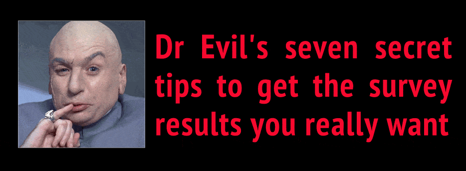 How to manipulate survey results to get the answers you want.