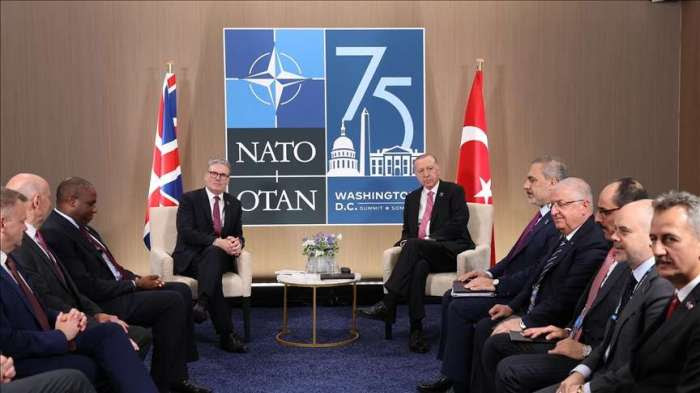 Turkish President, newly-elected British Premier meet in US
