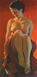 Nude with cloth - Posted on Friday, January 16, 2015 by Peter Orrock